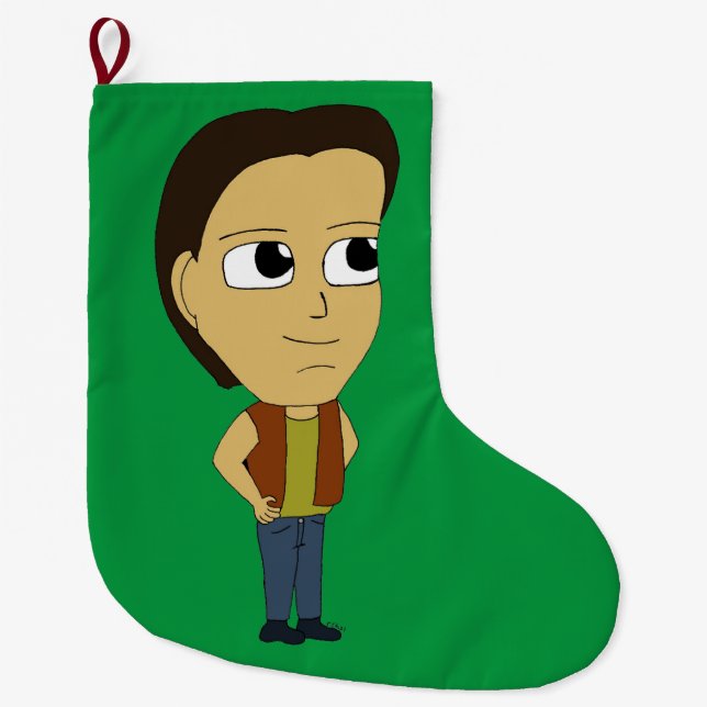 chibi   large christmas stocking (Front)