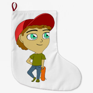 chibi  large christmas stocking