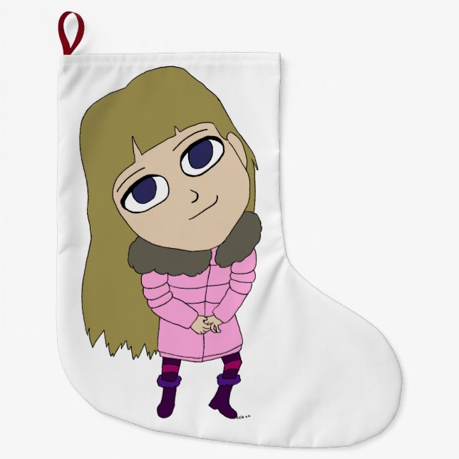 chibi   large christmas stocking (Front)