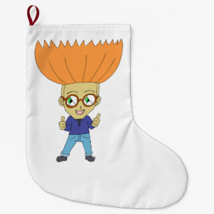 chibi large christmas stocking