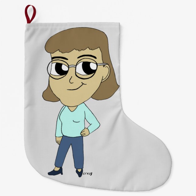 chibi   large christmas stocking (Front)
