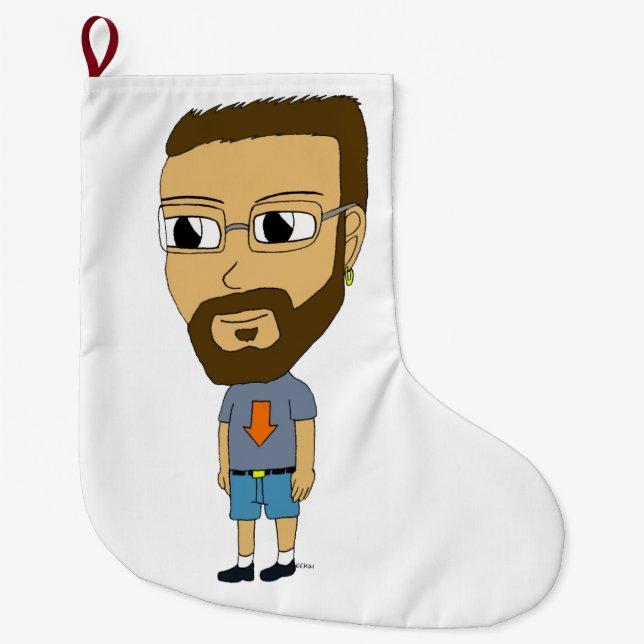 chibi   large christmas stocking (Front)