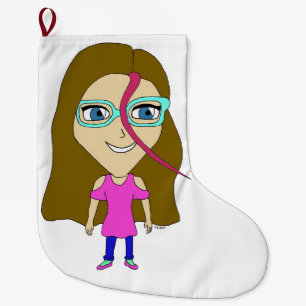 chibi  large christmas stocking