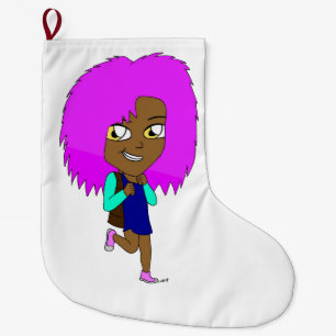 chibi  large christmas stocking