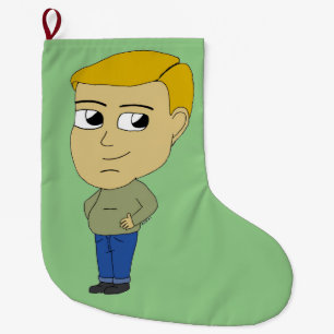 chibi large christmas stocking