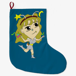 chibi  large christmas stocking