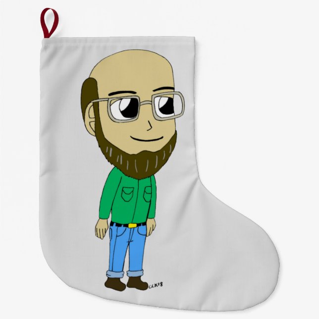 chibi   large christmas stocking (Front)