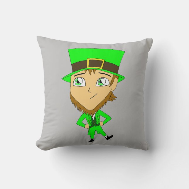 chibi   leprechaun  cushion (Front)