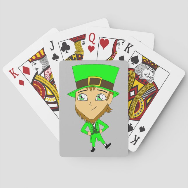 chibi   leprechaun  playing cards (Back)