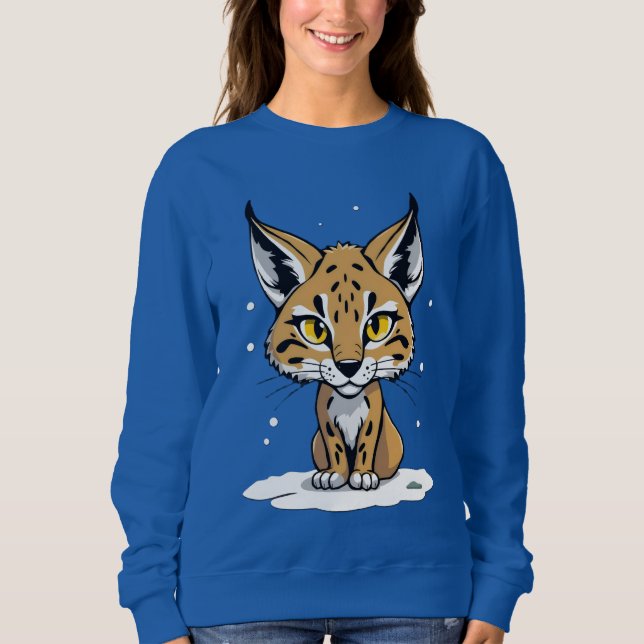 Chibi-lynx in the snow sweatshirt (Front)