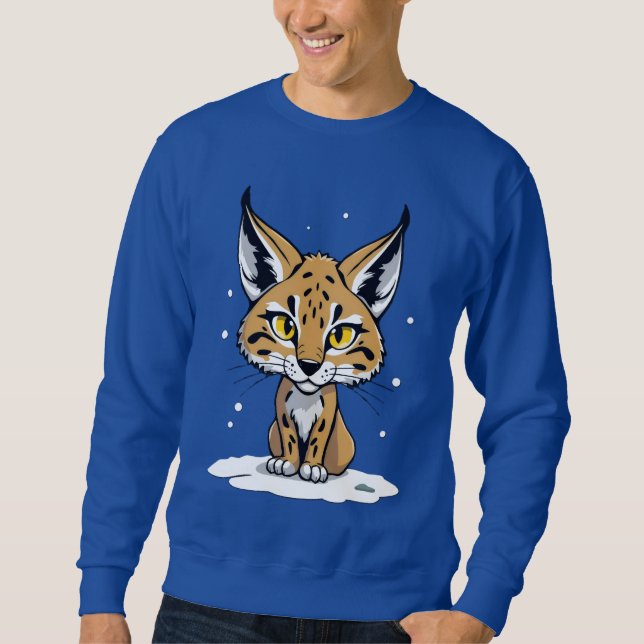 Chibi-lynx in the snow sweatshirt (Front)