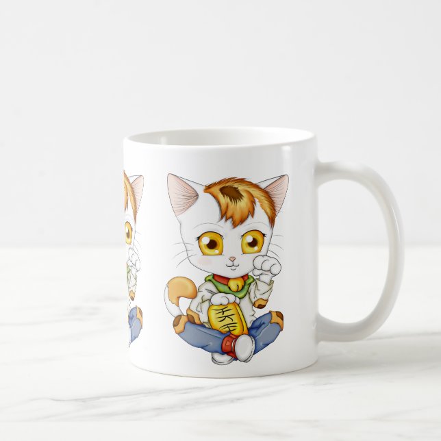 Chibi Maneki Neko Coffee Mug (Right)