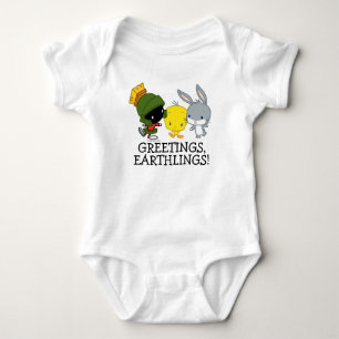 Chibi MARVIN THE MARTIAN™, TWEETY™, & BUGS BUNNY™ Baby Bodysuit
