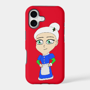Chibi Mrs. Claus blue suit