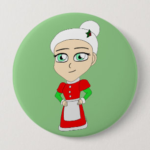 chibi mrs. claus button