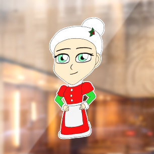 chibi mrs. claus button