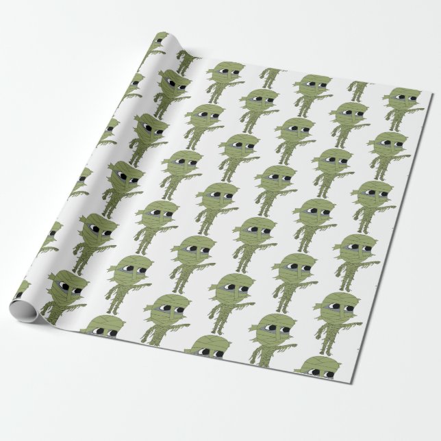 chibi mummy  wrapping paper (Unrolled)