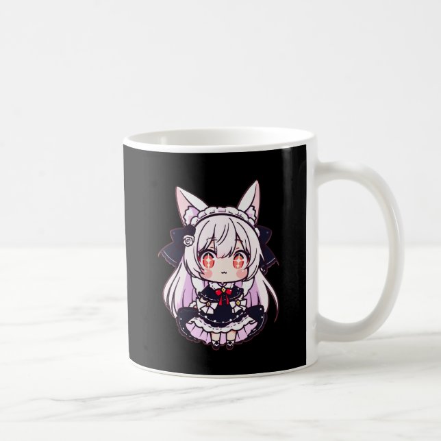 Chibi Neko Gothic Lolita Coffee Mug (Right)