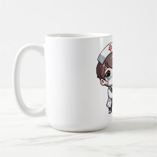 Chibi Nurse Cartoon - healthcare, chibi, nurse Coffee Mug
