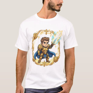 Chibi Paladin Holy Knight Way of the Saint  T-Shirt