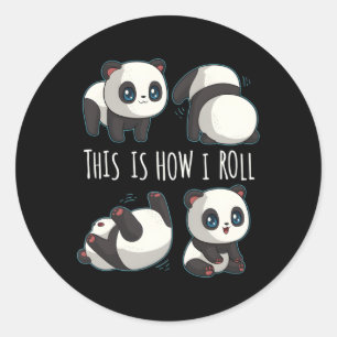 Chibi Panda For Little Bear Panda Panda Classic Round Sticker