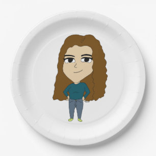 chibi     paper plate