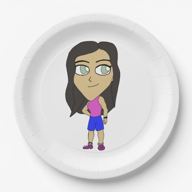 chibi     paper plate (Front)