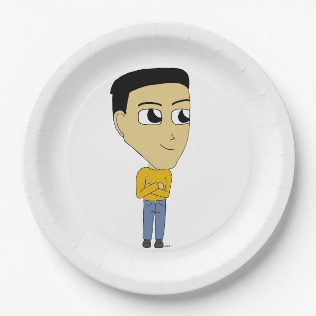 chibi     paper plate (Front)