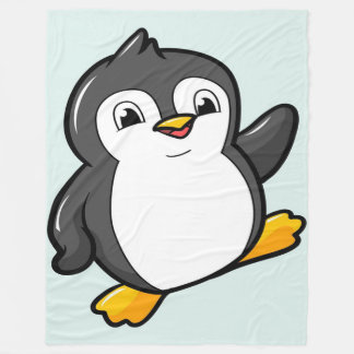 Chibi Penguin | Penguin Lover | Clolorful Gift  Fleece Blanket