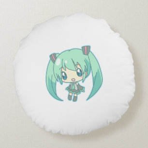 chibi Poster High School print Round Cushion