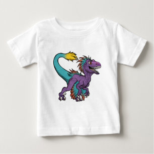 Chibi purple feathered velociraptor baby T-Shirt
