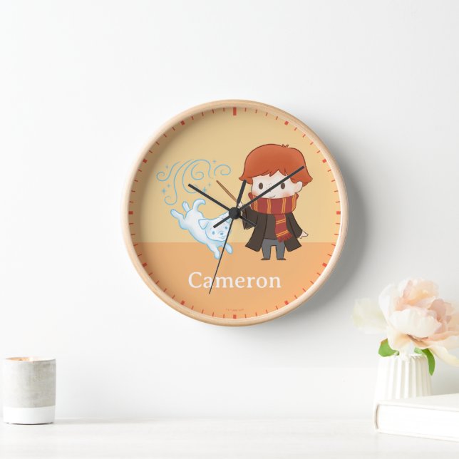 Chibi Ron Weasley Patronus Clock (Home)