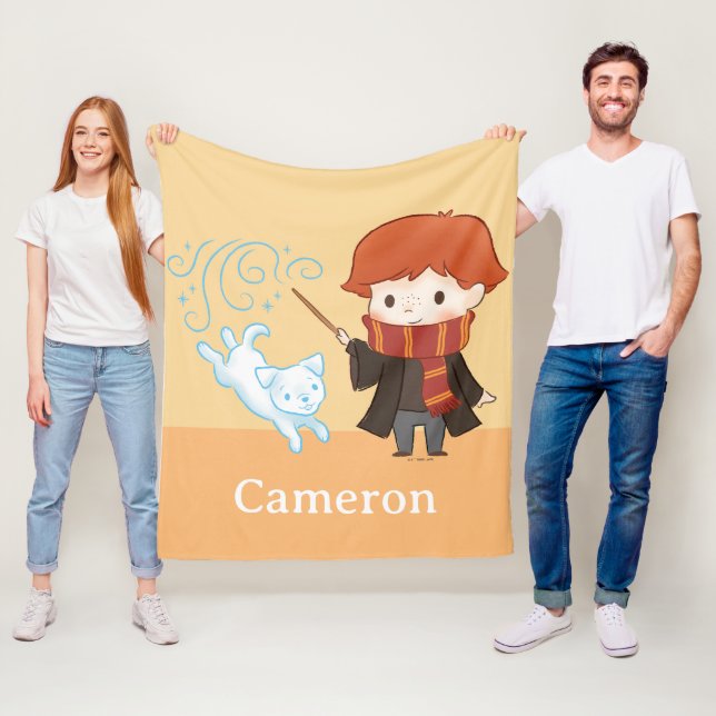 Chibi Ron Weasley Patronus Fleece Blanket (In Situ)