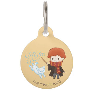 Chibi Ron Weasley Patronus Pet Tag