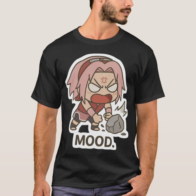 Chibi Sakura  Angry Punch Pose (Inner Sakura Mode) T-Shirt (Front)