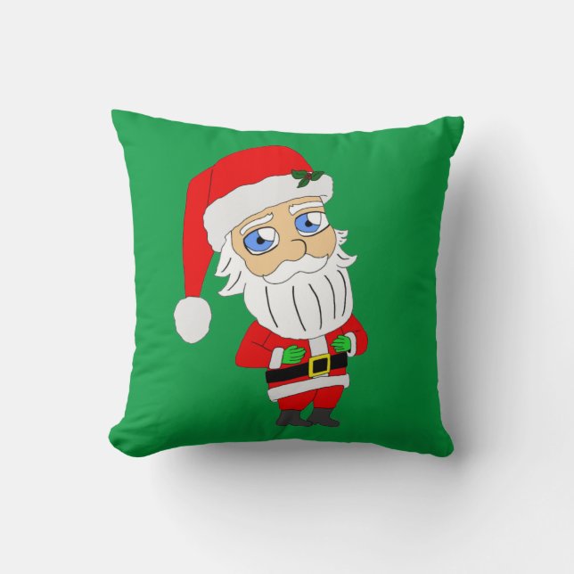 chibi santa claus button cushion (Front)