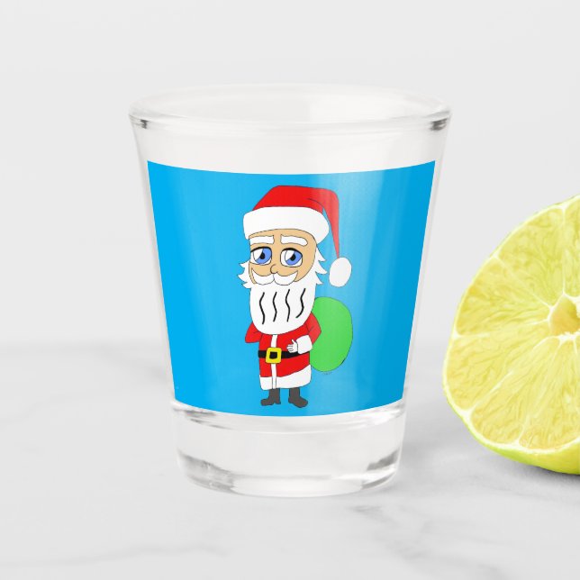 Chibi Santa Claus     Shot Glass (Front)