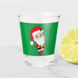 chibi santa claus shot glass