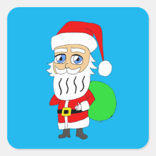 Chibi Santa Claus     Square Sticker