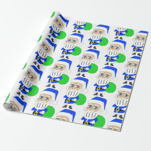 chibi Santa Claus     Wrapping Paper