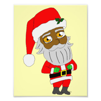 Chibi Santa Photo Print