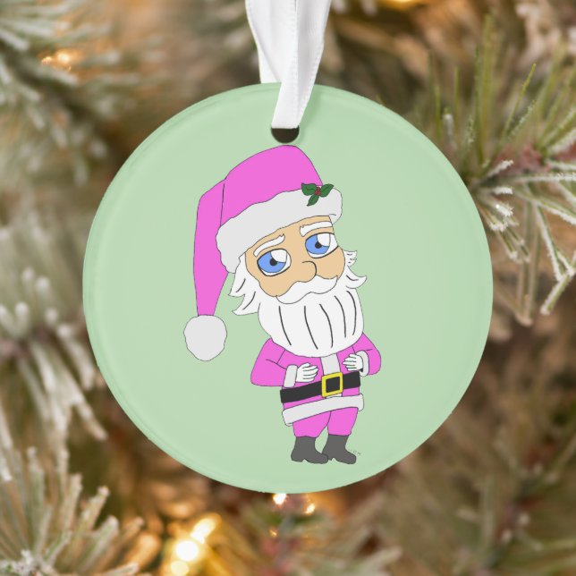 Chibi Santa pink suit Ornament (Tree)