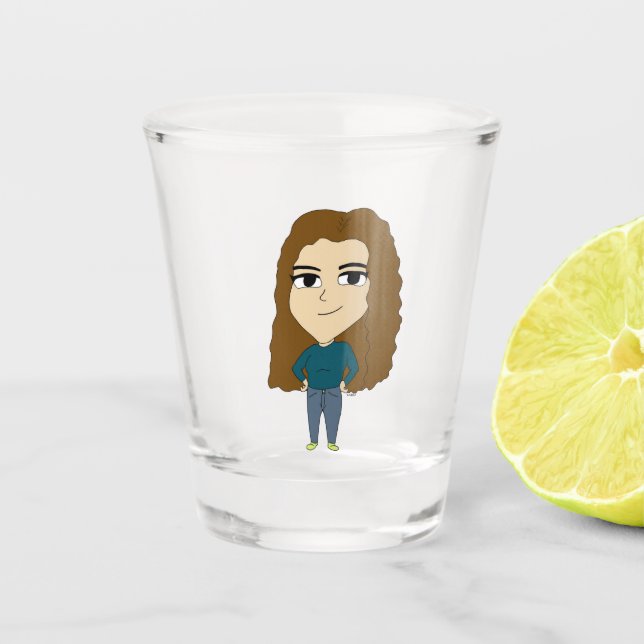 chibi   shot glass (Front)