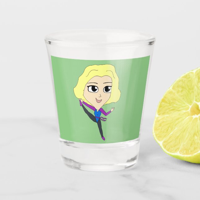 chibi    shot glass (Front)