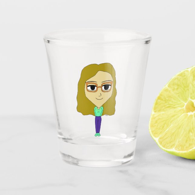 chibi     shot glass (Front)