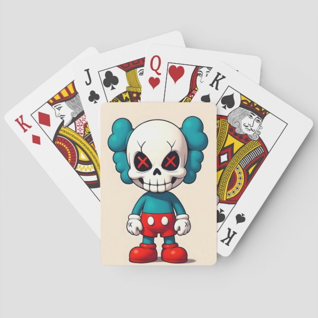 Chibi Skull Character Classic Playing Cards (Back)