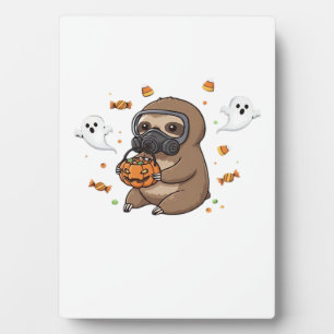 Chibi Sloth Hazmat Halloween Oversized T-Shirt Plaque
