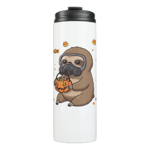 Chibi Sloth Hazmat Halloween Oversized T-Shirt Thermal Tumbler