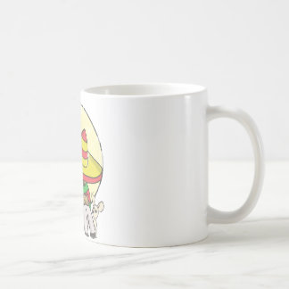 chibi sombrero distressed coffee mug