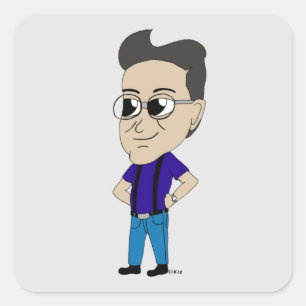 chibi    square sticker
